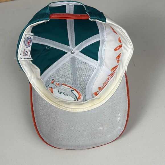 Vintage Miami Dolphins SnapBack Hat Cap Mens NFL Pro Line Football Logo 7 Script - Picture 8 of 13